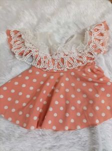 Adorable Off Shoulder Peach Dress