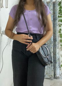 Cute Lavender Short Top