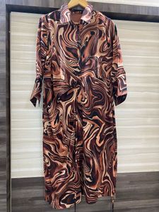 Abstract Print Shirt Dress