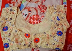 Perfect Embroided Golden Blouse