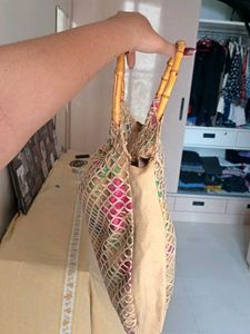 HANDCRAFTED  Beige Bag
