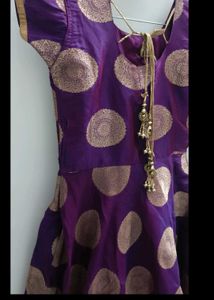 Elegant Purple Ethnic Gown