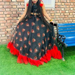 Katrina Expire Lehenga Printed Organza