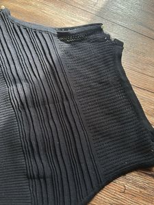 Black Pearl Embellished Knit Tank