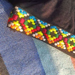 Boho Embroidered Cuff T-Shirt