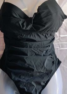Black Padded Bodysuit Partywear Top
