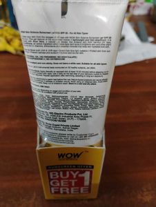 Wow Sunscreen Gel Aloe + Glutathione Spf35