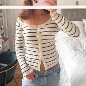 zara y2k striped cardigan