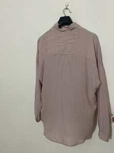 Striped Button-Down Top