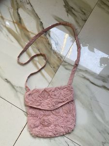 Pink Floral Crossbody Bag
