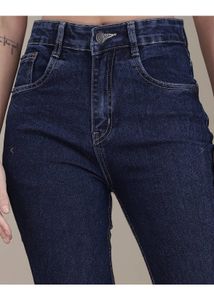Dark blue bootcut jeans