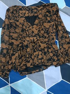 Women Flower Print Peplum Top