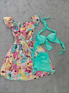 Floral Bikini Set & Cover-Up