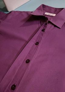 Elegant Purple Button-Down Shirt