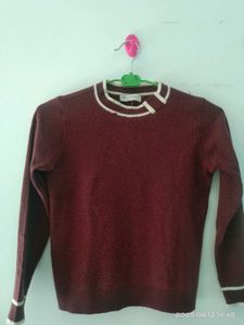 Burgundy Knit Sweater