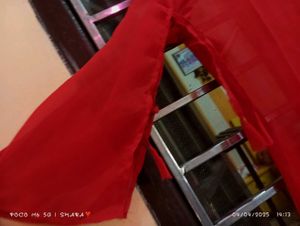 Red Embroidered Salwar Kameez Suit