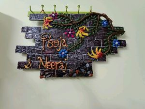 Handmade Name Plate Decor