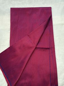 🍷Wine Coloured Slub Cotton Bottom Fabric