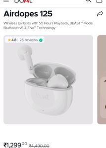 BOAT Airdopes 125 Wireless Earbuds
