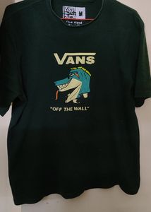 Green Vans Oversized T Shirt  Medium Size