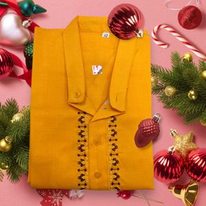 Yellow Kurta Pajama Set