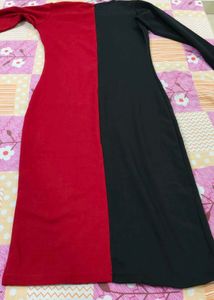 Women's Bodycon Colourblock Maxi Dress