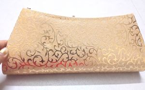 Golden Shine Clutch For Party