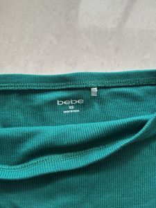 Green Off-Shoulder Top