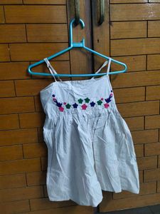 Cute Embroidered Girls Sundress