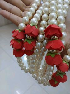 Pearl &amp; Rose Garland Set🌹