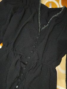 Elegant Black Button-Down Top