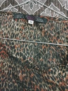 ZARA LEOPARD TOP