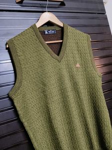 Monte Carlo Men Green V-neck Pure wool Sweater