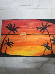 Tropical Sunset Painting
