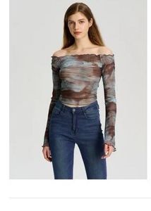 Tie-dye Off Shoulder Top (Never Worn)