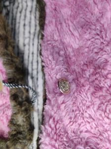 Pink Faux Fur Baby Jacket