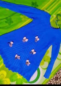 Cute Blue Knit Sweater