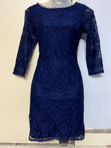 Pintrest Elegant Navy Lace Dress