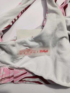 Swirl Print Sports Bra Small Premium Fabri