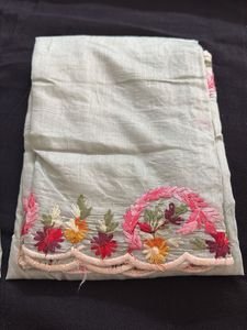 Embroidered suit material