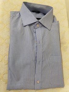 Men's Formal Shirt - Blue Checkered