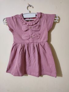 Peach Girls Frock