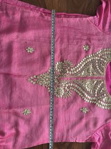 Pink Embroidered Kurta