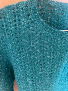 Crochet Knit Sweater Top