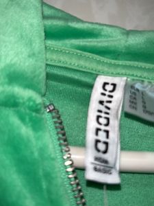 Cropped velour zip-through hoodie H&amp;M