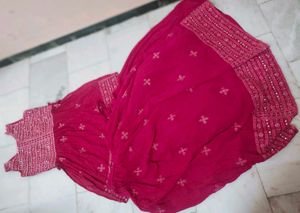 Red Embroidered Dress