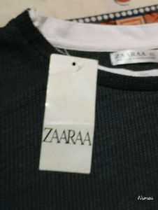 Zara Gray Long Sleeve Tshirt