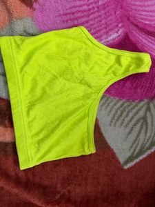 Neon Green One Shoulder Top