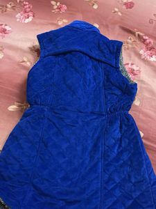 Blue Quilted Vest
