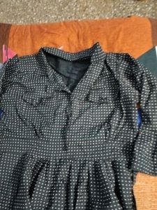 BLACK POLKA DOT DRESS FOR WOMEN 🖤